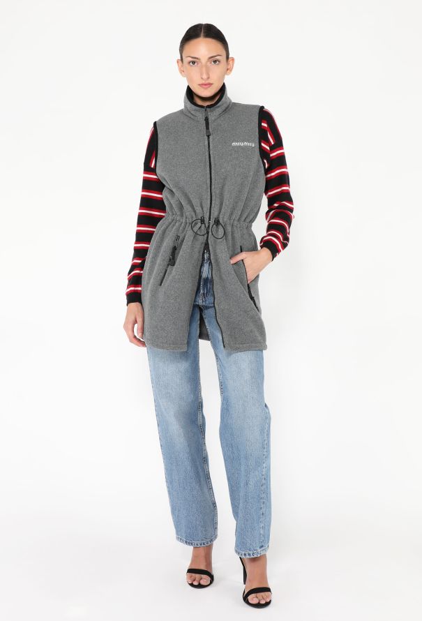 Miu Miu F/W 2024 Logo Fleece Vest - 1