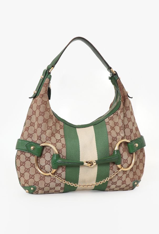 Gucci Monogram Horsebit Shoulder Bag - 2