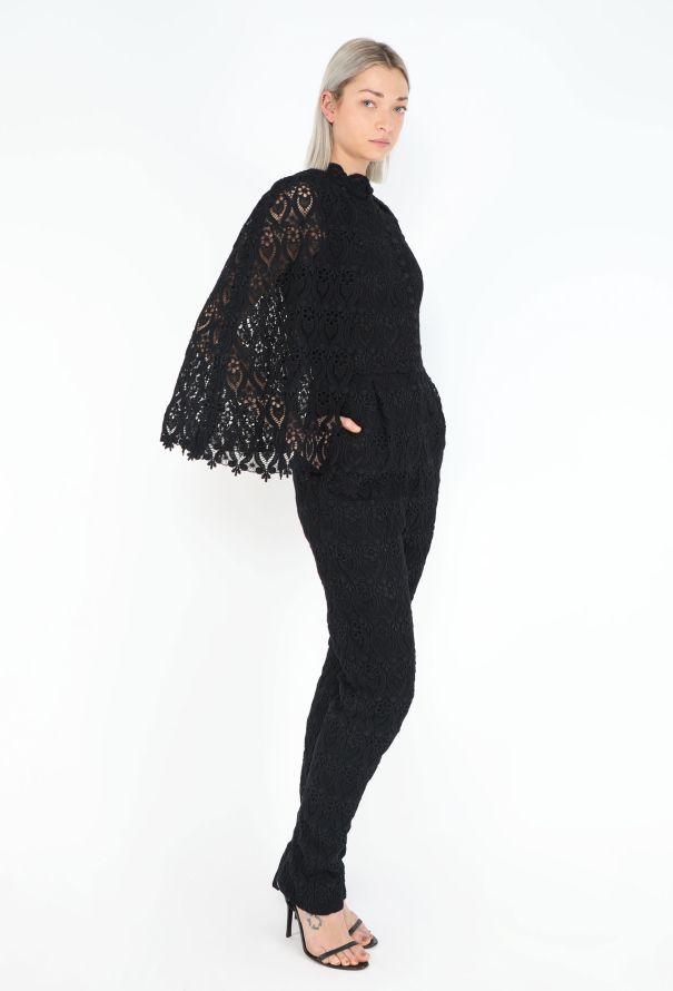 Valentino S/S 2013 Guipure Jumpsuit Ensemble - 5