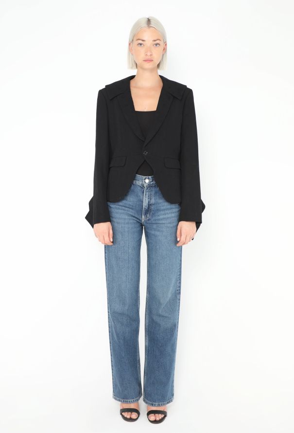 Comme des Garçons 2001 Deconstructed Twill Blazer - 3