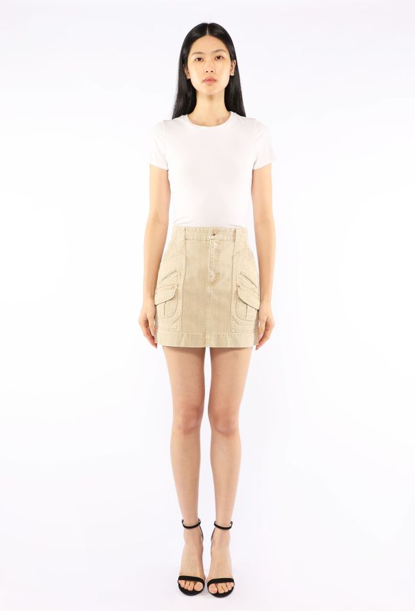 Balenciaga Cargo Denim Mini Skirt, 2000s - 2