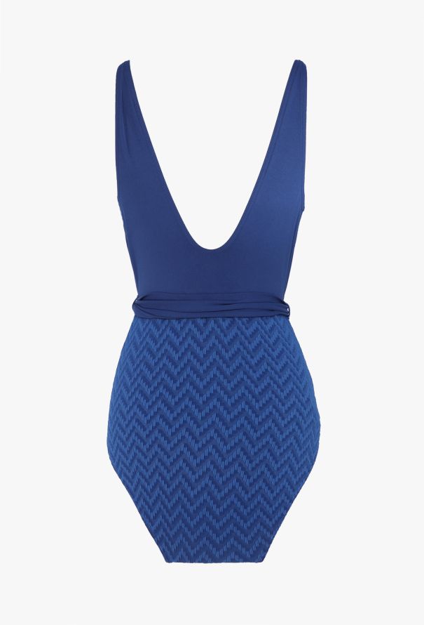 Eres Chevron Belted Swimsuit - 3 Eres Chevron Belted Swimsuit - 3