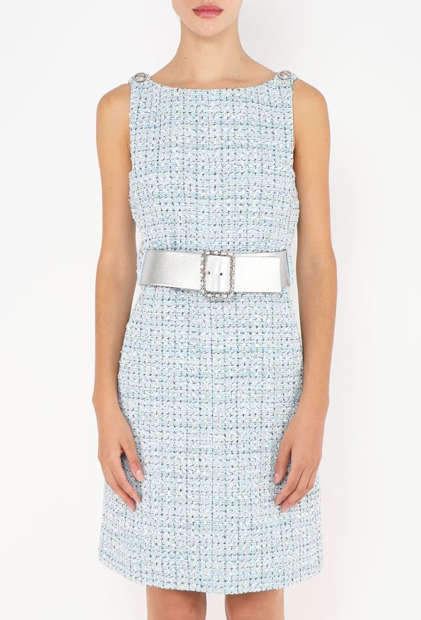Chanel Resort 2019 'La Pausa' Tweed Belted Dress - 4 Chanel Resort 2019 'La Pausa' Tweed Belted Dress - 4