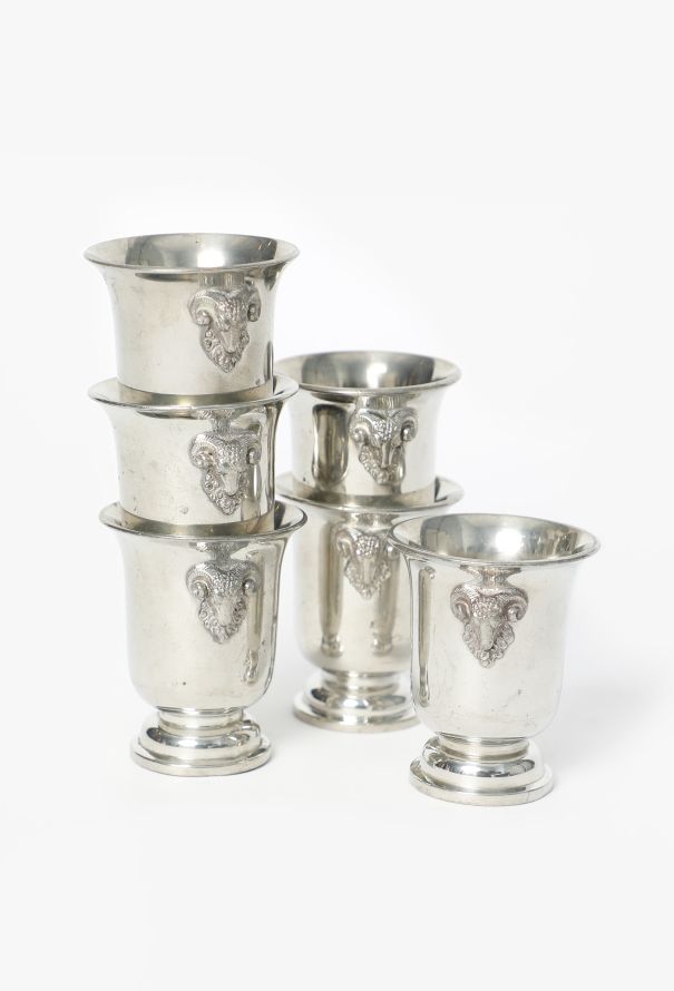 Dior 1960s Gabriella Crespi Ram Shot Glasses - 3
