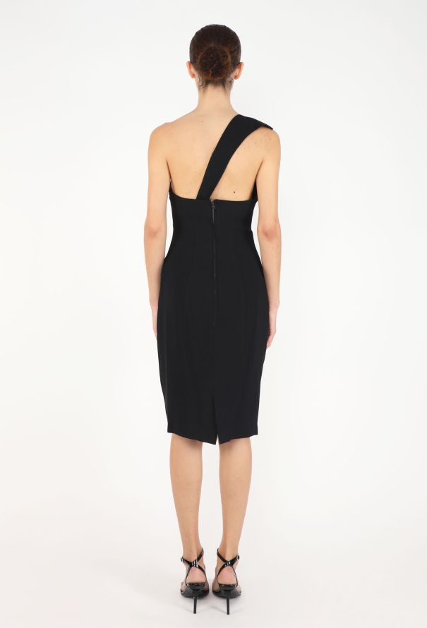 Thierry Mugler Late '80s One-Shoulder Dress - 4