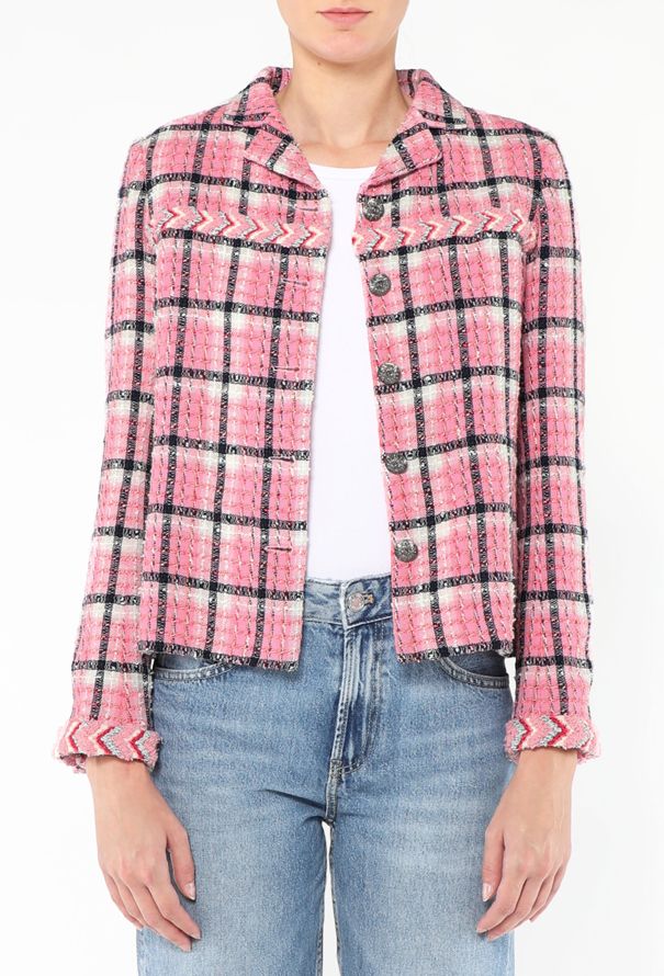 Chanel S/S 2024 Braided Trim Tweed Jacket - 3