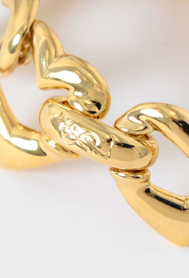 Saint Laurent Early '90s Chainlink Heart Bracelet - 4 Saint Laurent Early '90s Chainlink Heart Bracelet - 4