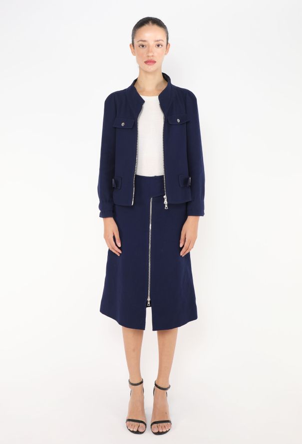 Courrèges '70s Utility Zip Skirt Ensemble - 2