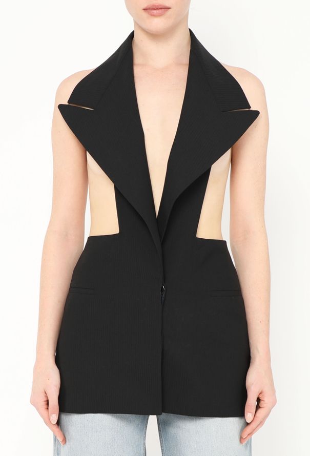 Maison Margiela 2008 Deconstructed Open-Back Vest - 1