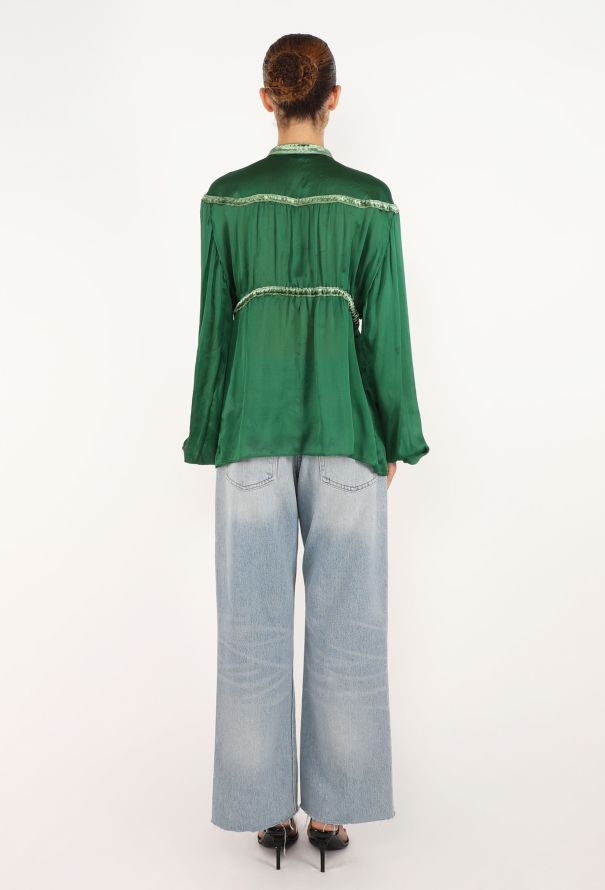 Roberto Cavalli Charmeuse Charm Blouse, 2005 - 6