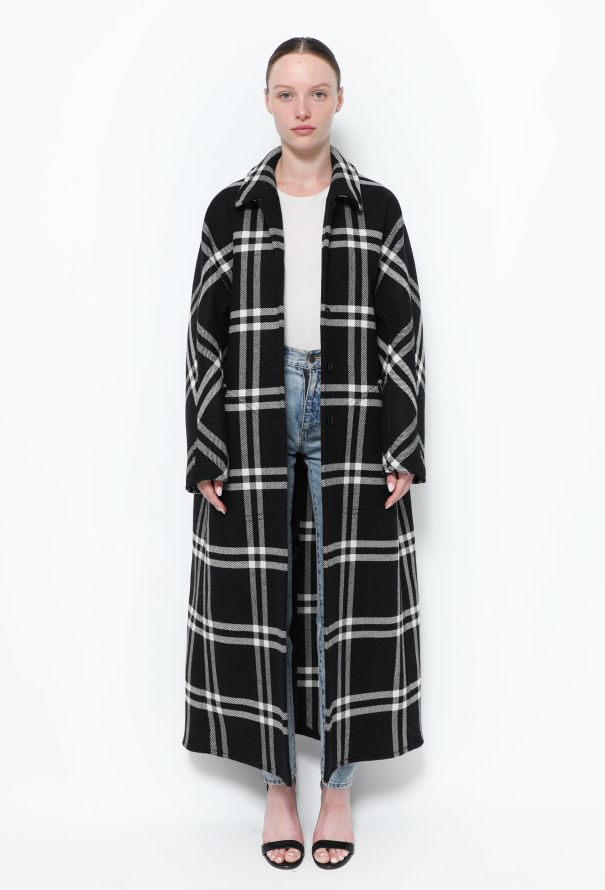Courrèges F/W 2021 Checkered Wool Coat - 1 Courrèges F/W 2021 Checkered Wool Coat - 1