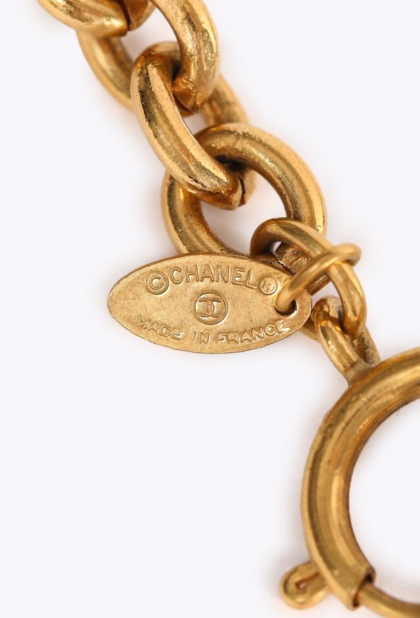 Chanel Quilted ‘CC’ Pendant Necklace, 1980s - 4