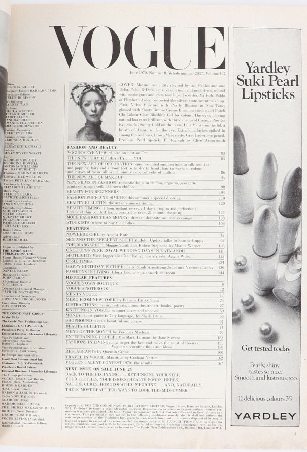 VOGUE UK 1970 David Bailey Summer Set - 7 VOGUE UK 1970 David Bailey Summer Set - 7