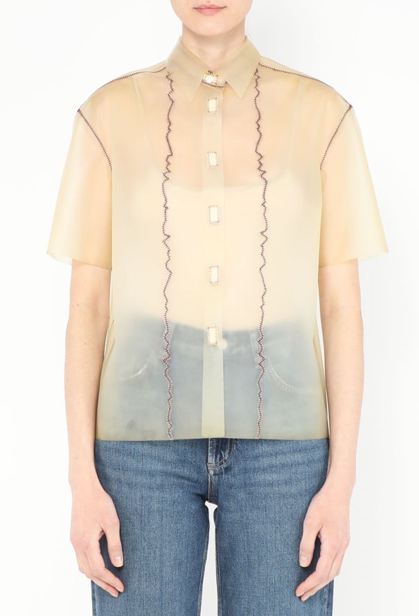 Prada RARE S/S 1998 Stitched Latex Top - 1