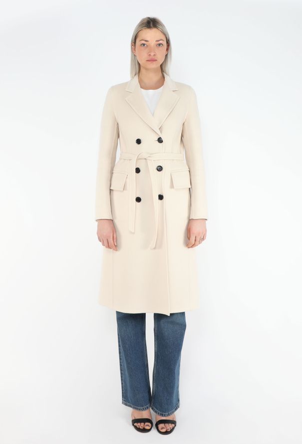 Louis Vuitton Brushed Cashmere Belted Coat - 1