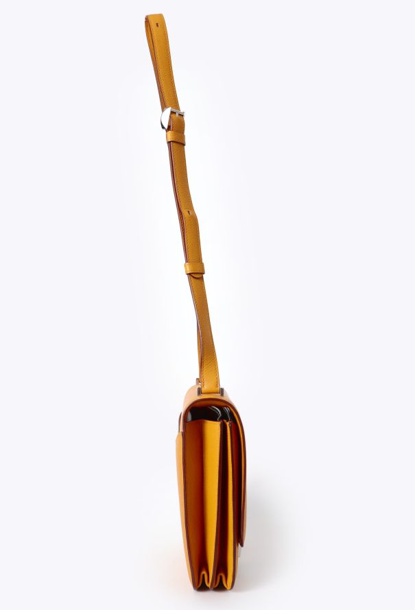 Hermès S/S 2018 Jaune Ambre Evercolor 2002 Bag - 4 Hermès S/S 2018 Jaune Ambre Evercolor 2002 Bag - 4