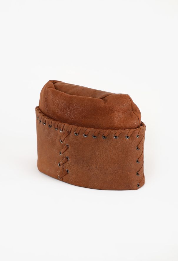 Prada Whipstitch Leather Hat, 2004 - 4