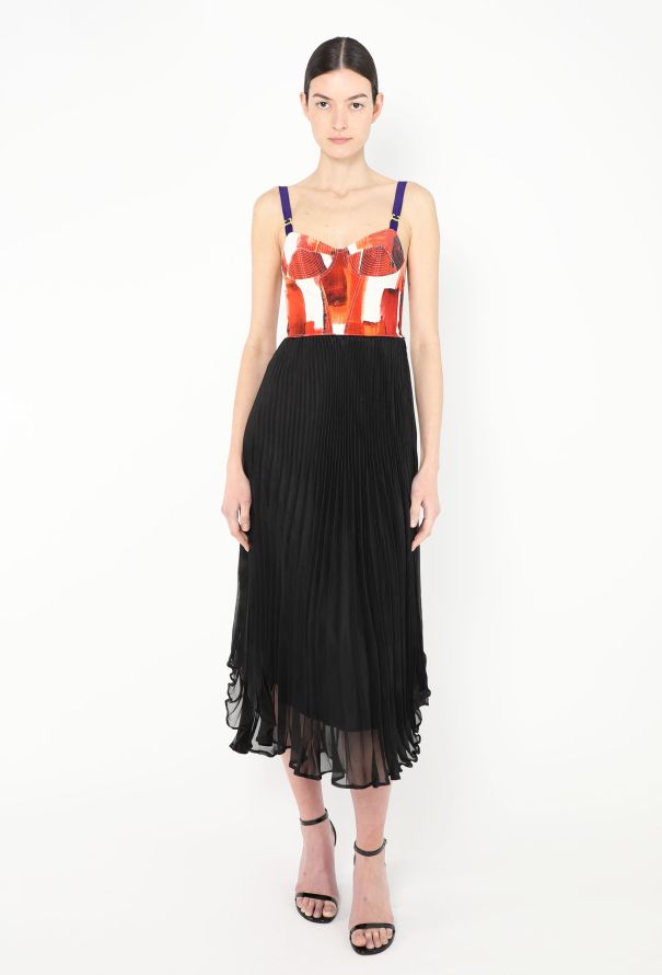 Céline S/S 2014 Brushstroke Bustier Dress - 4