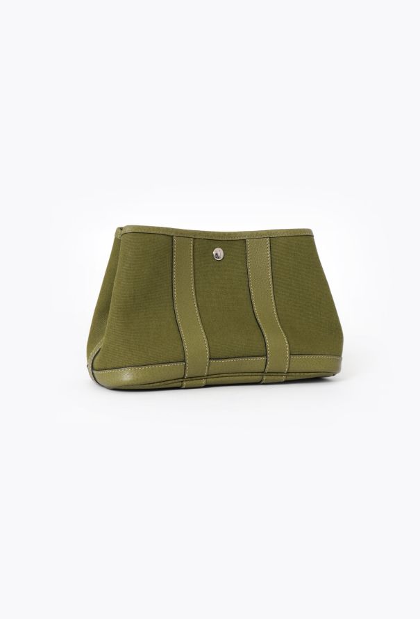 Hermès Canvas & Négonda Garden Party Clutch - 2