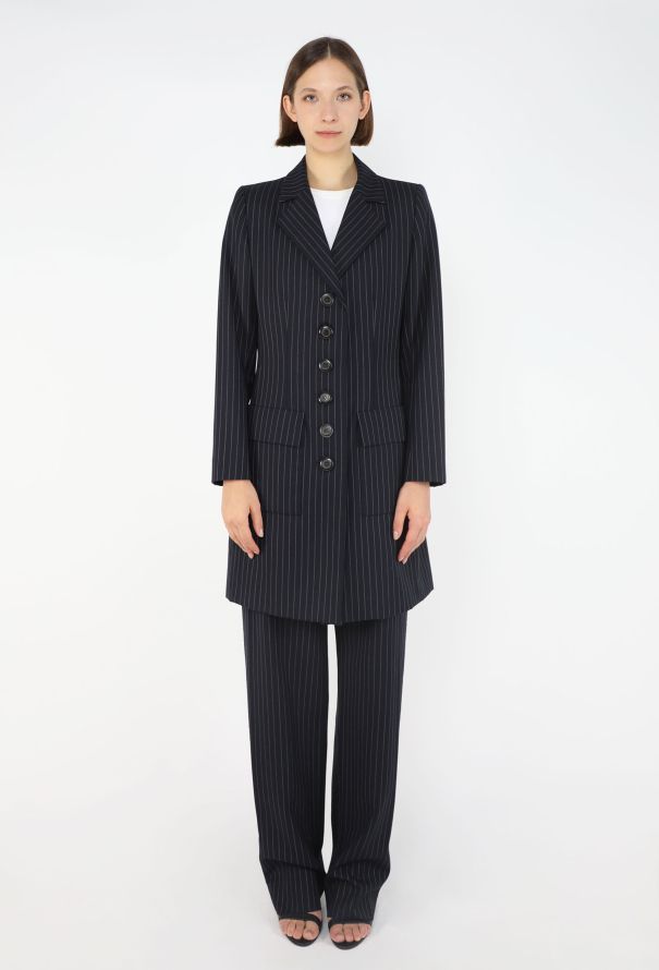 Saint Laurent Vintage Tailored Pinstripe Suit - 1