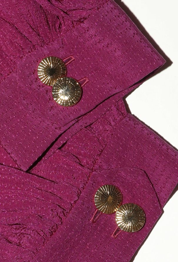 Saint Laurent Late '70s Pleated Silk 3-Piece Ensemble - 7 Saint Laurent Late '70s Pleated Silk 3-Piece Ensemble - 7