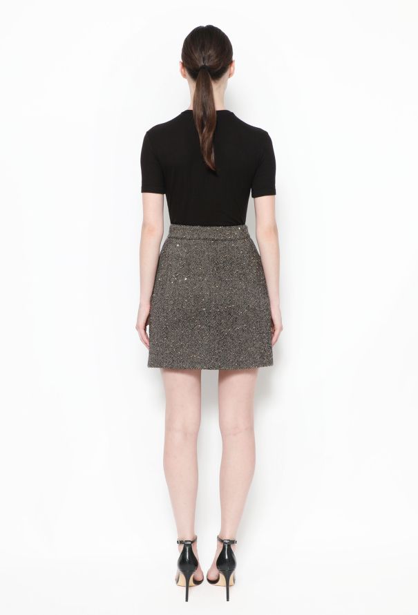 Céline 2020 Sequin Chevron Skirt - 3