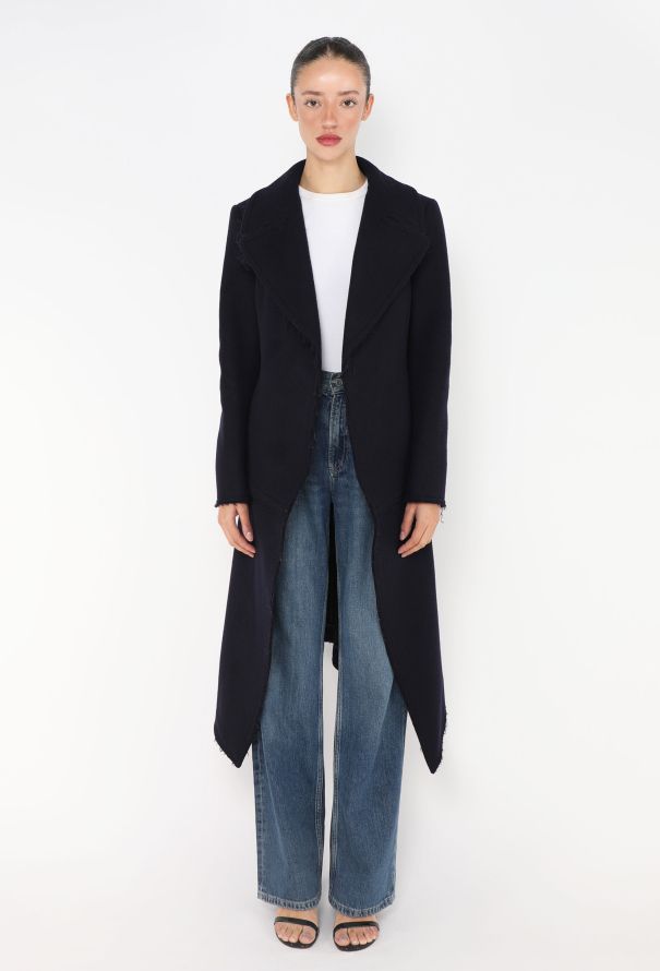 Céline F/W 2010 Frayed Cutaway Coat - 1