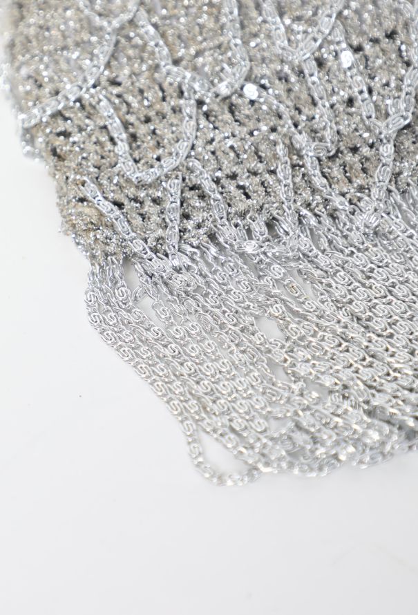 Azzaro '70s Evening Frame Chain Clutch - 7