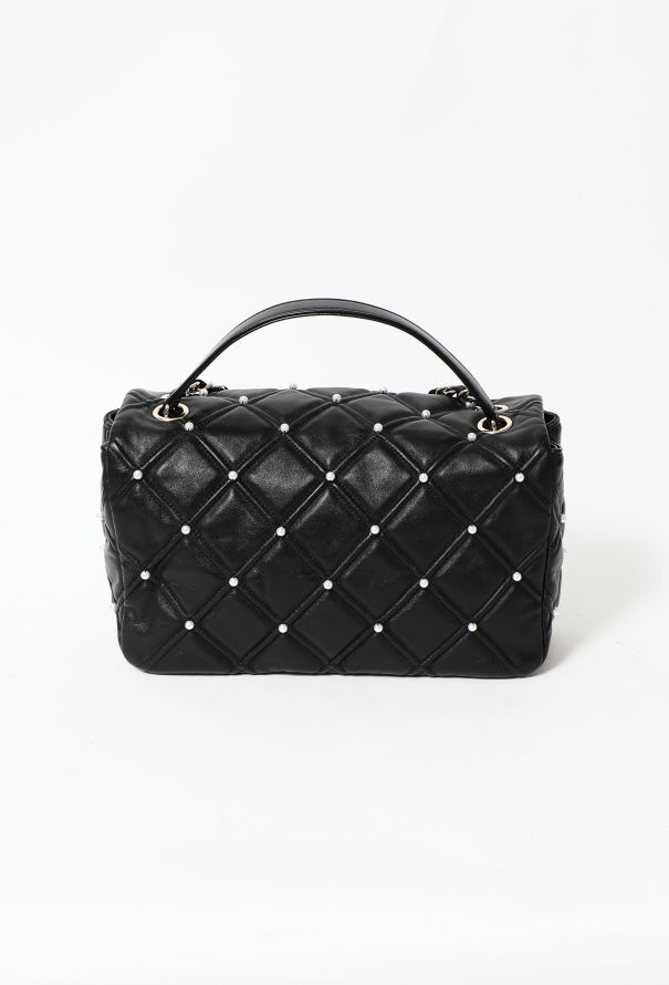 CHANEL Lambskin Quilted Medium Westminster Pearl Flap bag