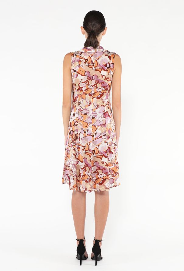 Chanel 2005 Graphic Silk Dress - 4