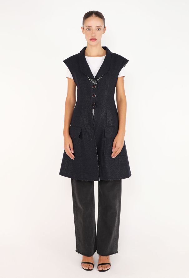 Chanel Tweed-Lined Iridescent Vest, F/W 2012 - 1