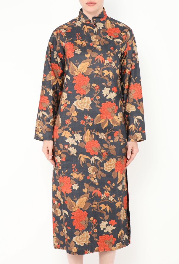 Saint Laurent ULTRA RARE F/W 1974 Dupion Silk Dress - 3