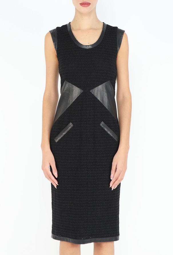 Chanel 2004 Tweed Patchwork Dress - 3