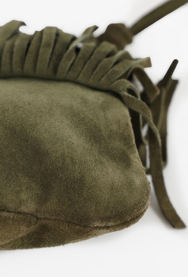 Valentino Suede Scarab Kiss-Lock Fringe Bag, S/S 2003 - 9