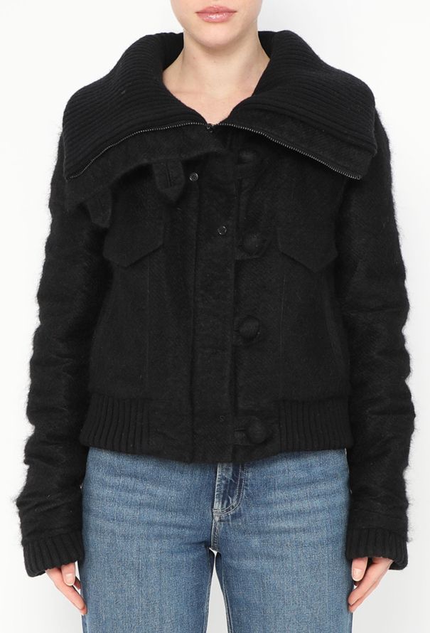 Balenciaga Iconic F/W 2002 Mohair Aviator Jacket - 1