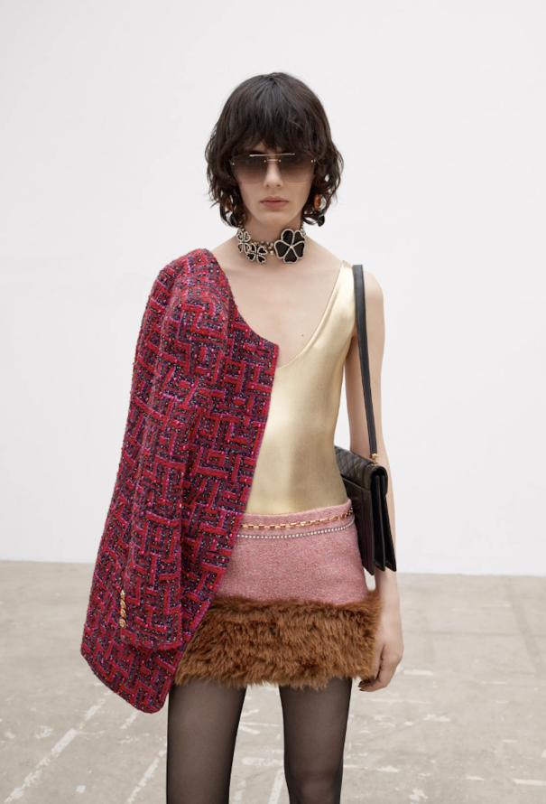 Saint Laurent F/W 2021 Embellished Tweed Jacket - 2