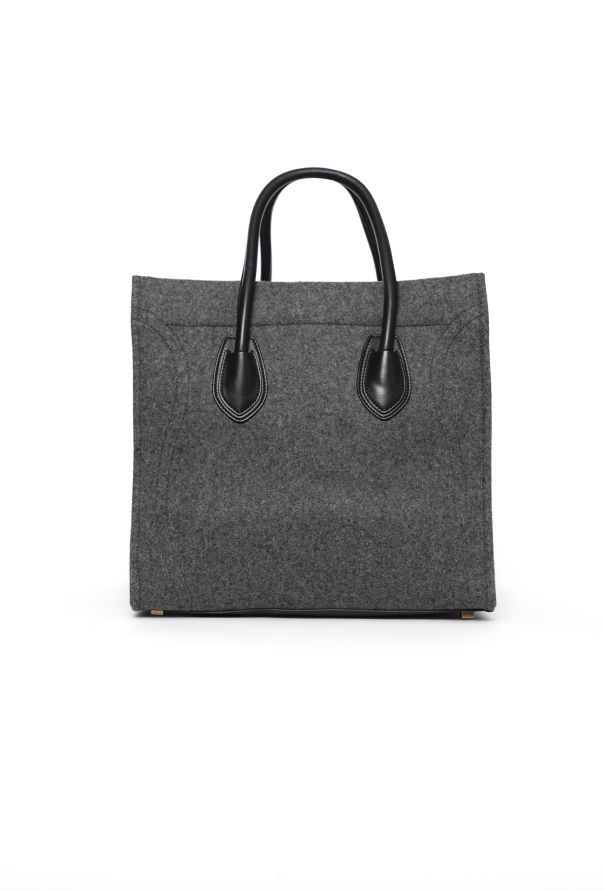 Céline Luggage Medium Wool Tote Bag - 4