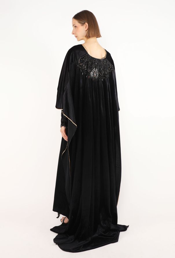 Bill Gibb Byzantine Embellished Velvet Kaftan, 1976 - 3