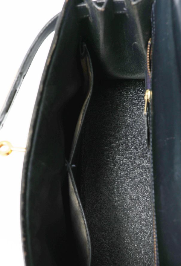 Hermès Vintage Navy Box Kelly Sellier 29 - 13 Hermès Vintage Navy Box Kelly Sellier 29 - 13