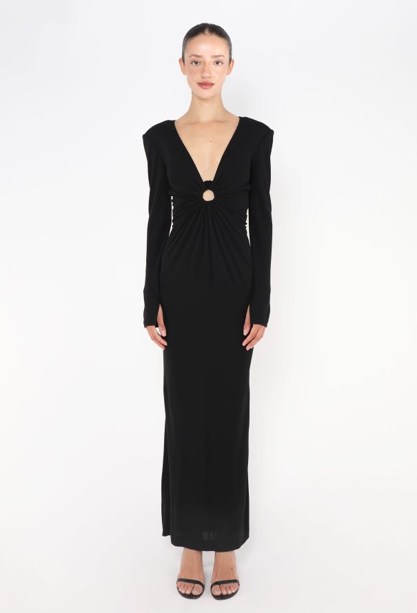 Azzaro COLLECTOR '70s Ruched Gown & Cape Ensemble - 4