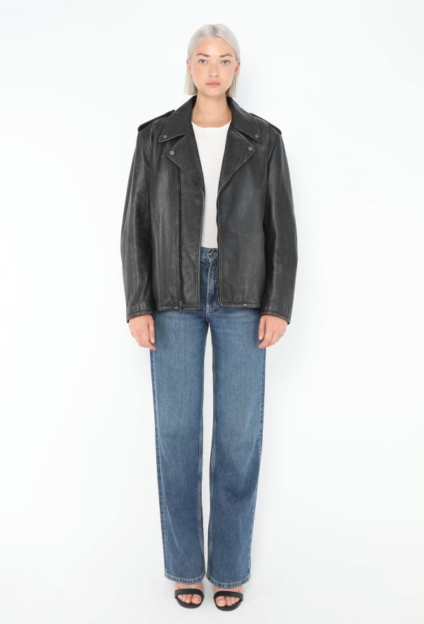 The Row 2023 Catalina Distressed Biker Jacket - 3