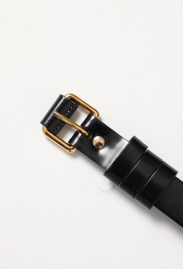 Balenciaga Iconic S/S 2007 Leather Tron Belt - 7