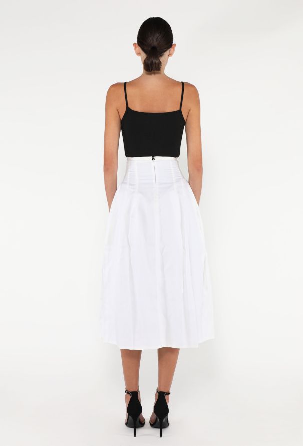 Céline S/S 2017 Cotton Corset Skirt - 5