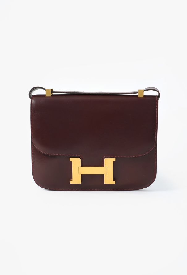 Hermès Vintage Burgundy Box Constance 23 - 1