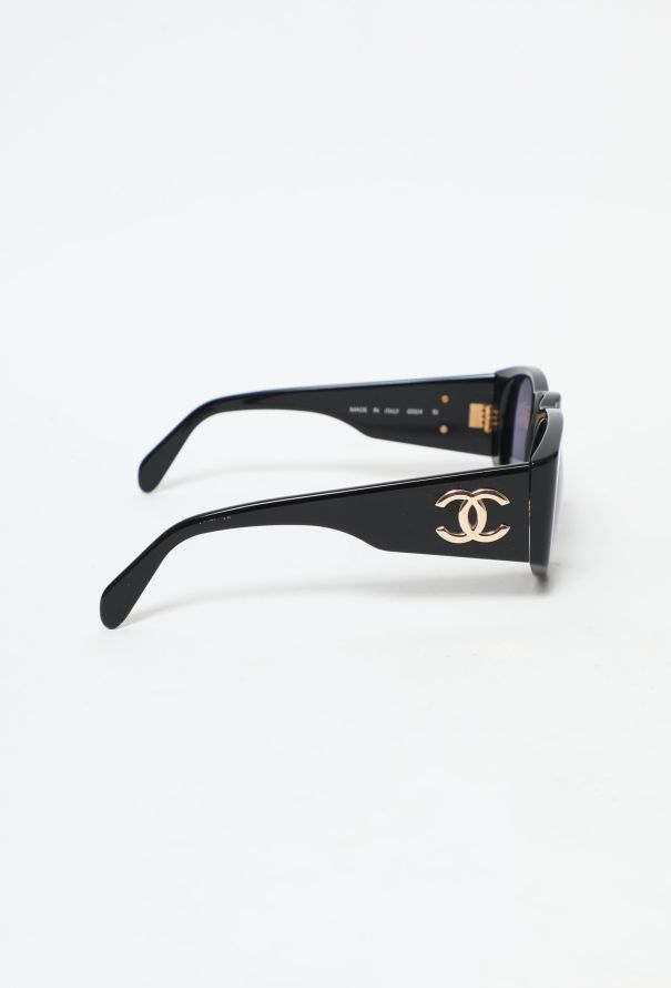 90s Lacquered 'CC' Sunglasses, Authentic & Vintage