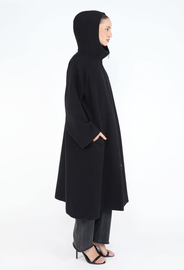 The Row Oversized Hooded Wool Blend Coat - 1
