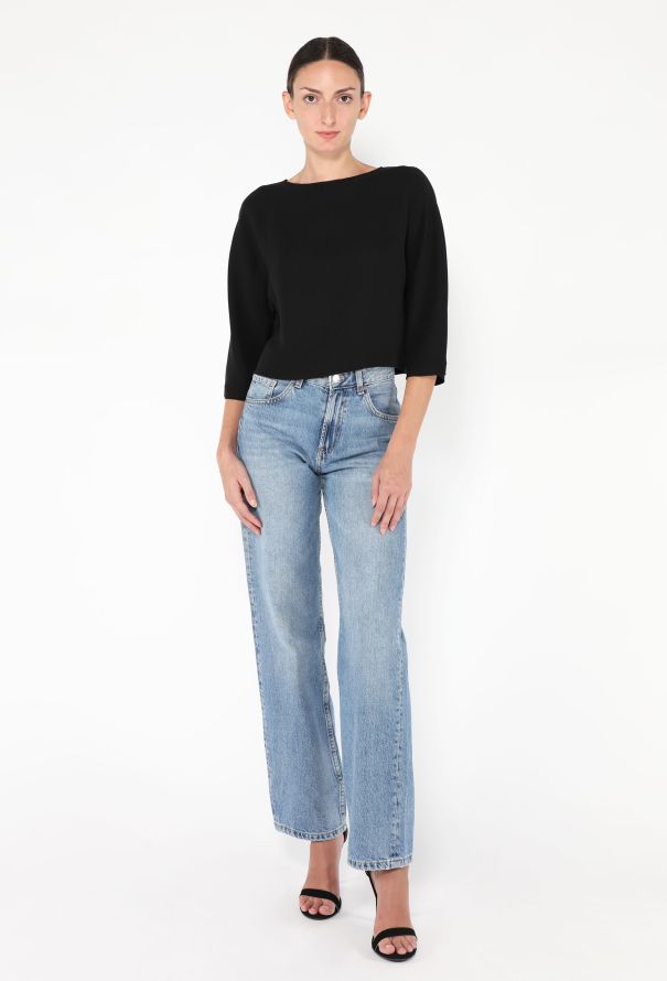 The Row 2024 Faurelle Cropped Silk Blouse - 2