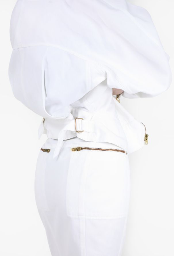 Alaïa ICONIC 1986 Denim Biker Ensemble - 4