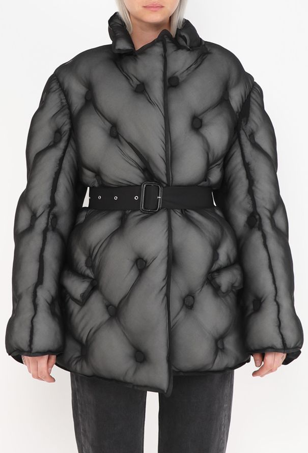 Maison Margiela Belted Organza Duvet Jacket, F/W 2019 - 3