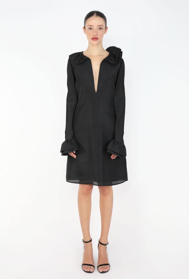 Gucci F/W 2000 Ruffled Organza Dress - 1